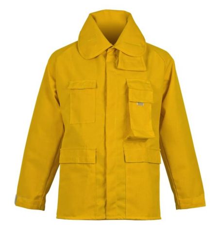 CrewBoss 6 oz Nomex IIIA Yellow Wildland Brush Coat (WLC0105)